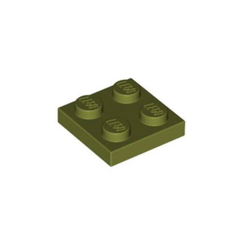 乐高/LEGO积木配件 6079617 3022 94148 橄榄绿色 2x2 基础板