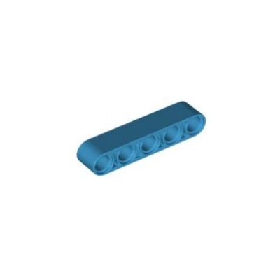 乐高/LEGO积木零件 6163687 32316 41616 深湖蓝色 1x5 厚带孔臂