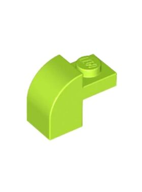 乐高/LEGO零件 6411328 32807 6091 4212446 浅绿色 1x2 弧形砖