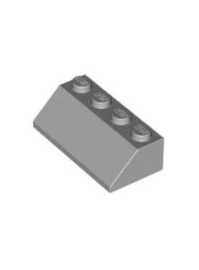 乐高/LEGO积木零件 4211409 3037 浅灰色 2x4斜坡面砖