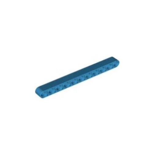 乐高/LEGO积木零件 6163691 32525 64290 深湖蓝色 1x11 厚孔臂
