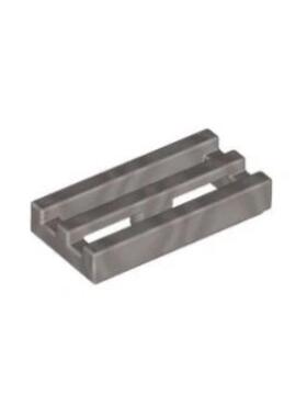 乐高/LEGO零件 6051422 2412 30244 4249040 金属银色 1x2 格栅板