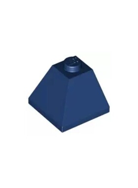 乐高/LEGO积木零件 4196736 3045 深蓝色 2x2 转角双侧斜坡面