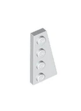 乐高/LEGO积木零件 4160857 41769 白色 2x4 楔形板右