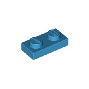 乐高/LEGO积木零件 4653988 3023 6225 28653 深湖蓝色1x2 基础板