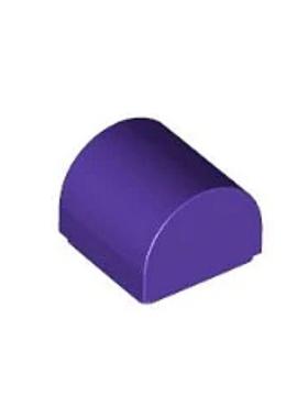 乐高/LEGO积木零件 6369803 49307 深紫色 1x1 光面斜板弧形
