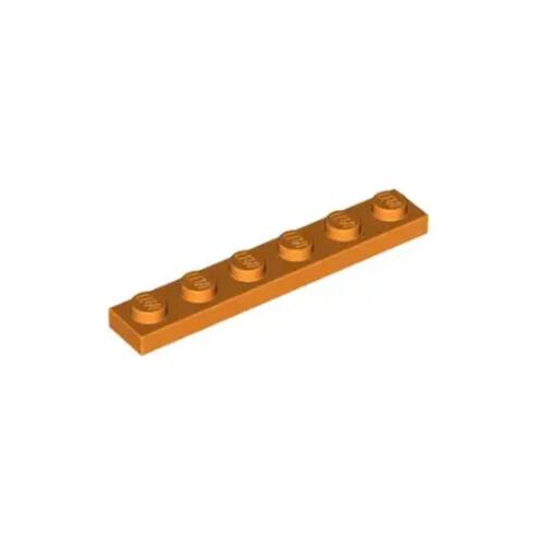 乐高/LEGO积木零配件 4173332 3666 橙色 1x6 基础板