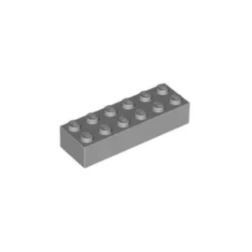 乐高/LEGO积木零件 4211795 44237 2456 浅灰色 2x6 基础砖