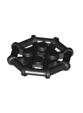 乐高LEGO积木零件 6018805 75937 黑色 2x2 八边框板