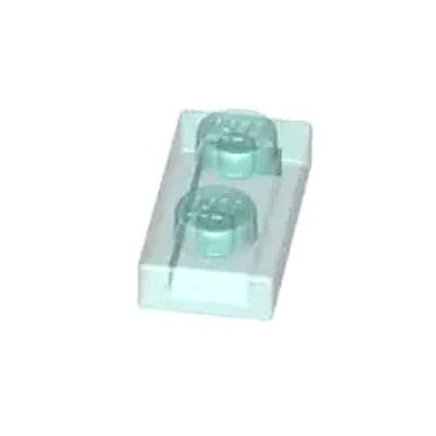 乐高/LEGO 6240222 3023 6225 6514007 透明浅蓝色1x2 基础板
