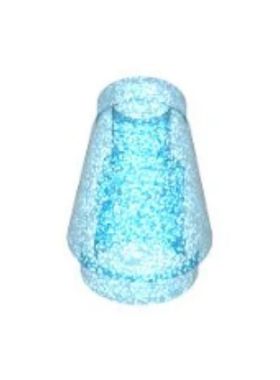 乐高LEGO 6337455 4589 59900  6514020 透明磨砂深蓝色 1x1 圆锥