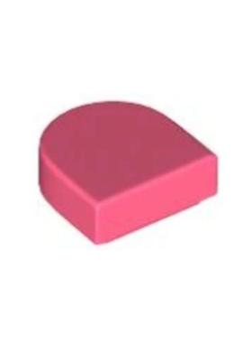 乐高/LEGO零件 6475308 24246 6341396 珊瑚红色 1X1 半圆光面板