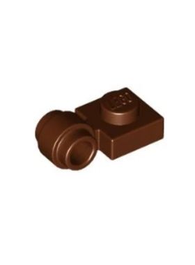 乐高/LEGO零件 6347749 41632 4081 4211253 棕色1x1单侧带铰链板