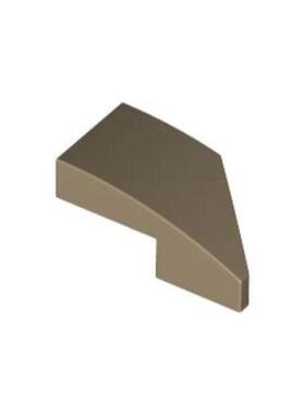 乐高/LEGO积木零件 6258951 29120 深米色 1x2楔形弧面 左