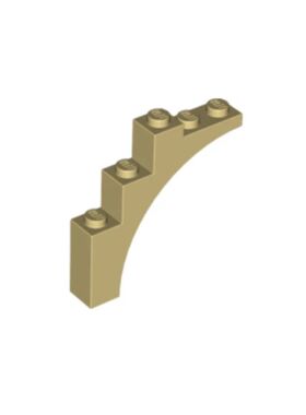 乐高/LEGO积木零件 6075057 14395 2339 76768 米色1×5×4拱形砖