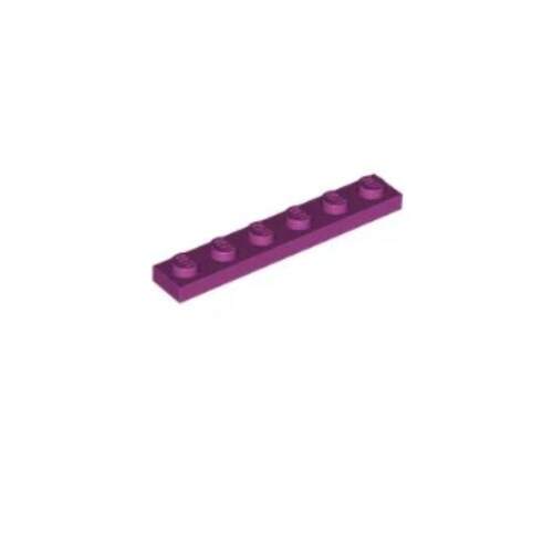 乐高/LEGO积木零件 4654105 3666 4236799 酒红色 1x6 基础板