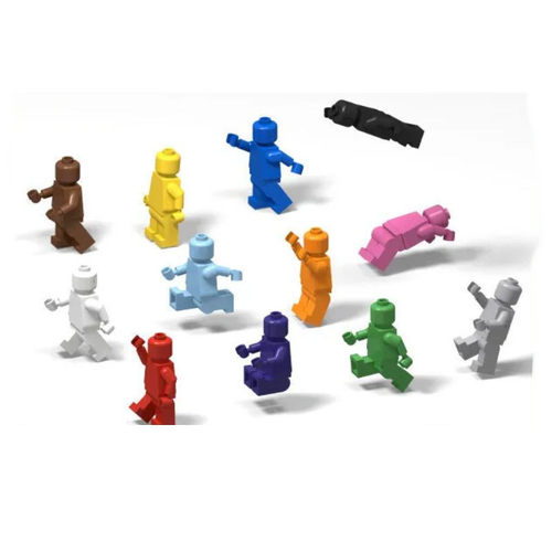 现货正品乐高/LEGO 纯素色人仔 发型 红黄蓝绿黑白紫棕橙浅灰米金