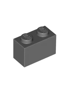 乐高/LEGO积木零配件 4211088 3004  93792 深灰色 1x2 基础砖