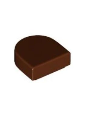 乐高/LEGO积木零件 6328180 24246 35399 棕色 1X1半圆光面板