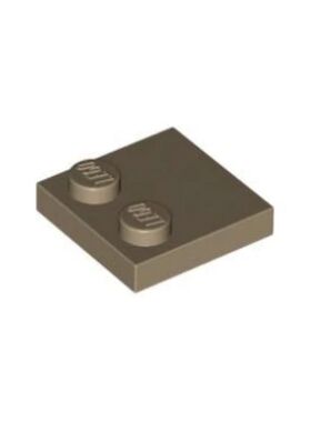 乐高/LEGO积木零配件 6396392 33909 深米色 2x2 边缘2颗粒板