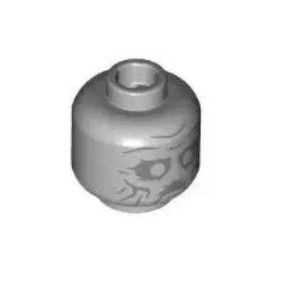 乐高LEGO 6455328 28621pb0135 斯莱特林表情头浅灰色印刷件76419