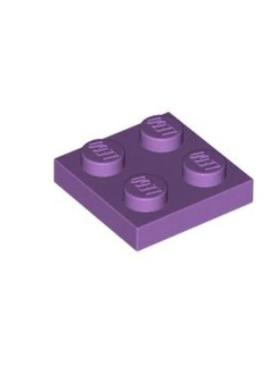 乐高/LEGO积木零件 6485862 3022 94148 中紫色 2x2 基础板