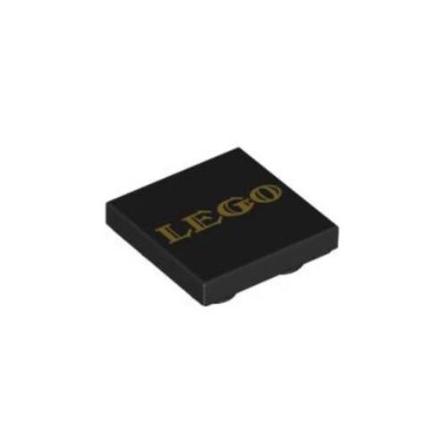 乐高LEGO 6322630 11203pb055 黑色2x2反向光面板21323印刷件标志