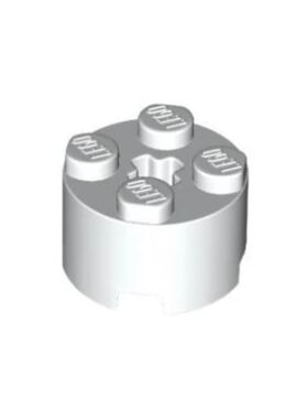 乐高/LEGO积木零配件 614301 6143 3941 6116 白色 2x2 圆柱砖