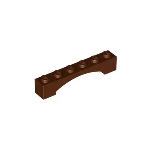 LEGO/乐高积木零配件 4655611 92950 3455 棕色 1x6 拱形砖