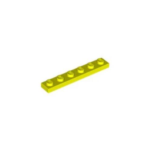 乐高/LEGO积木零件 6525159 3666 亮黄色 1x6 基础板