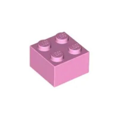 乐高/LEGO 4550359 3003 6223 15591 4245307 亮粉色 2x2 基础砖