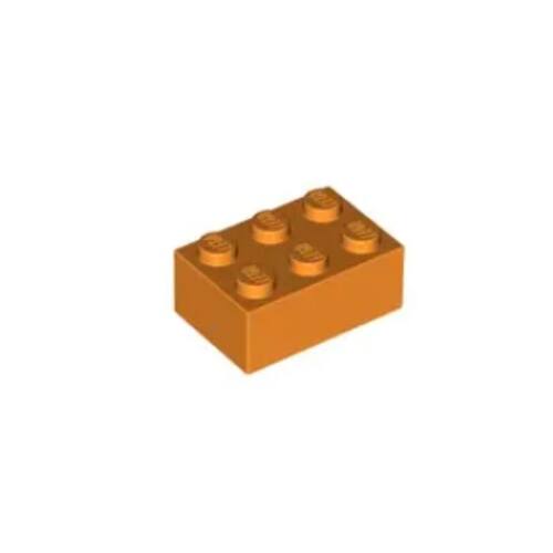 乐高/LEGO积木零配件 4153826 3002 橙色 2x3 基础砖 4125971