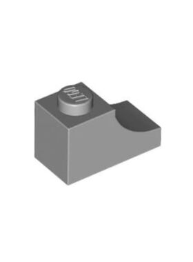 乐高/LEGO积木零件 6396791 78666 浅灰色 1x2x1 弧形屋顶斜坡件