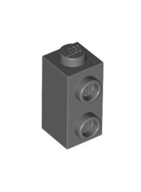 乐高/LEGO积木配件 6228923 32952 深灰色 1x1x1-2/3单侧双凸点砖
