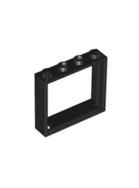 乐高/LEGO积木零配件 4530589 60594 4520620 黑色 1x4x3窗框