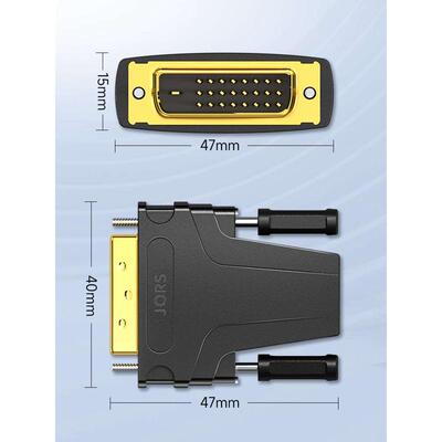 匠视dvi转hdmi母转接头显示器屏电脑显卡接口转换转换高清连接线
