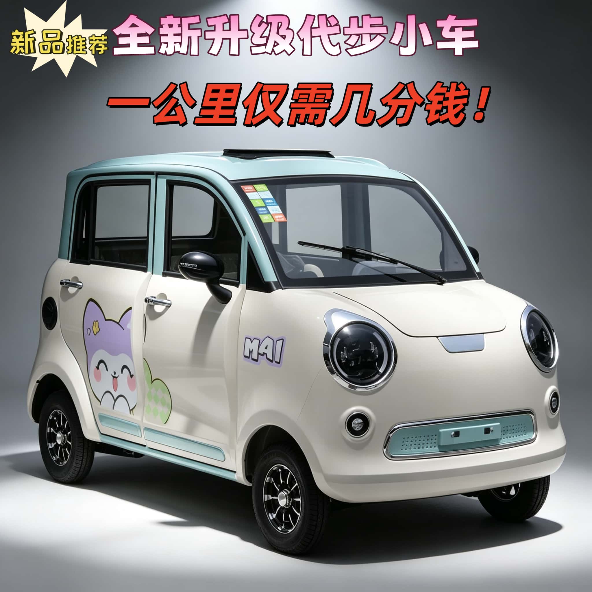 新款电动四轮车锂电池家用汽车女电动四轮车
