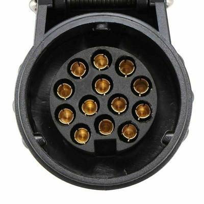 13Pin Trailer Plug Socket Extension Cable Spring Wire Eu C