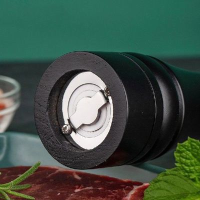 Spice Grinder Pepper Coarse Salt Manual Grinder Rubber Wood