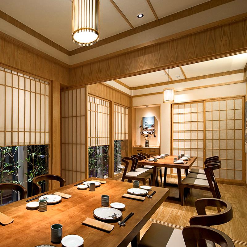 高档日式格子门推拉移门折叠和室门卧室雪见窗房间隔断趟榻榻米实