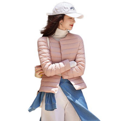 鸭鸭轻薄羽绒服男短款2025秋季运动休闲户外防风保暖情侣款羽绒服