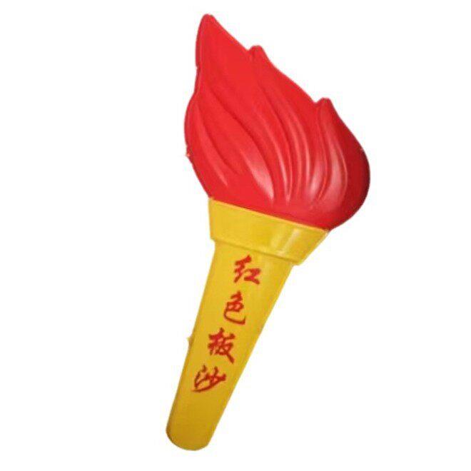 led中国结路灯火把带灯笼中国结新农村过年道路照明喜庆新年装饰