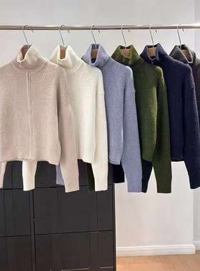 UINQUT/秋冬季女装舒芙蕾拉链针织开衫毛衣毛衫外套25新款480490