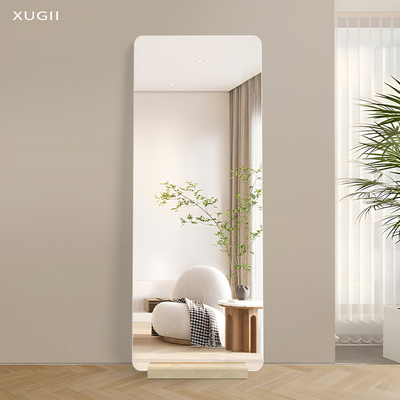 入户可移动镜子装饰全身镜服装店专用试衣镜带底座家用落地穿衣镜