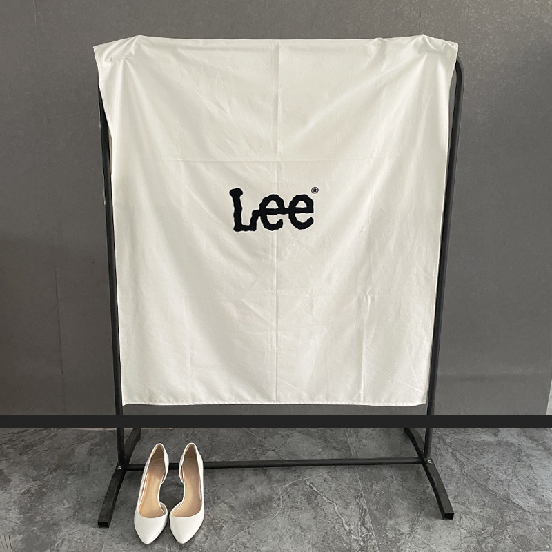 服装店衣架服装盖布防尘布罩服装展会遮挡布挂衣架防尘帘挡布定制图片