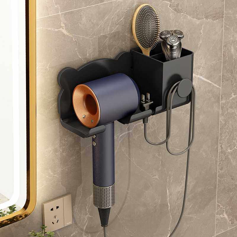 新款直销跨境免打孔吹风机架浴室梳子剃须刀置物架卫生间吹风筒收,家庭/个人清洁工具,吹风机置物架,淘宝优惠券,粉丝福利购,淘宝优惠卷
