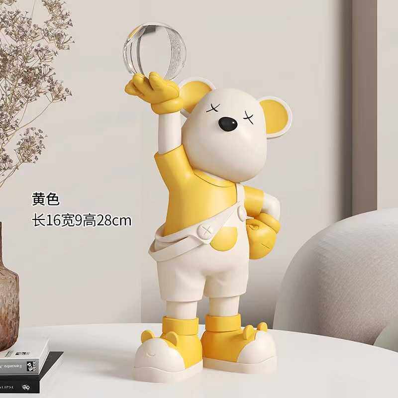 新款直销现代创意暴力熊摆件客厅玄关电视柜酒柜书柜家居装饰品办