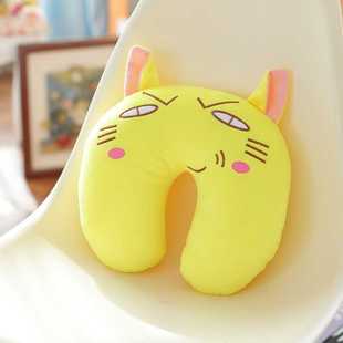 新款直销卡通抱枕xin靠垫护腰靠汽车枕腰垫椅子背靠垫U型枕头护颈