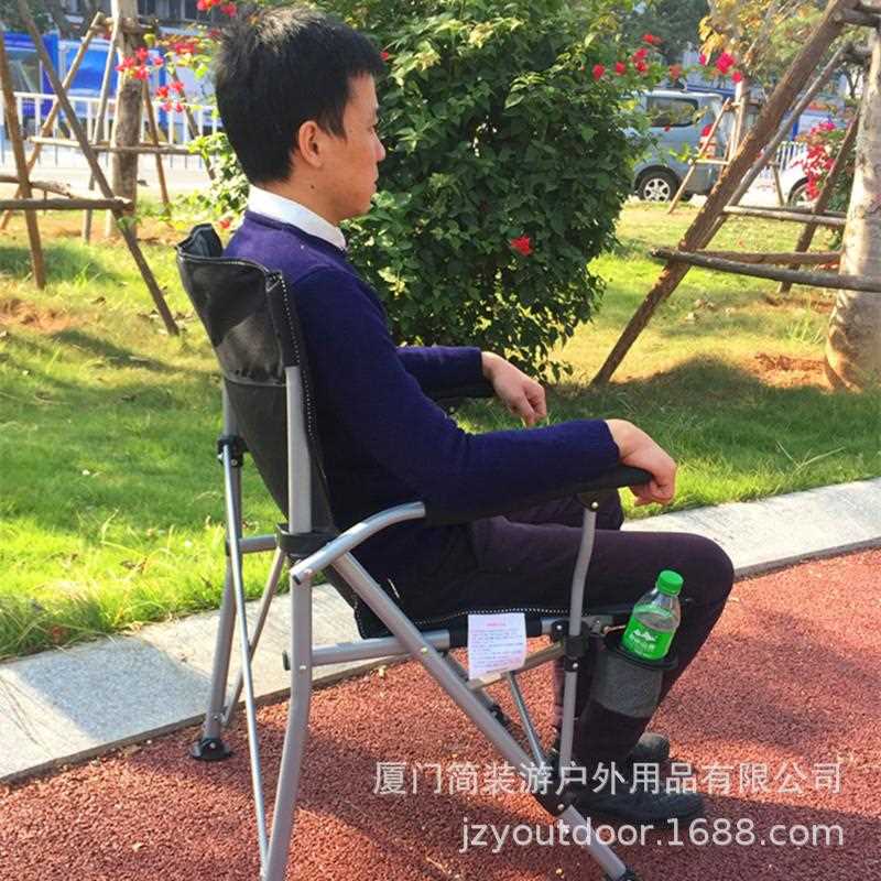 新款直销外贸出口户外休闲椅折叠钓鱼椅便携式大号扶手沙滩椅车载