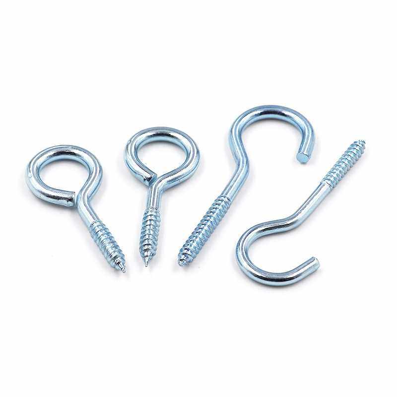 新款直销羊眼钉灯钩 羊眼圈 铁问号挂钩螺钉 尖头带钩自攻螺丝木,五金/工具,螺钉,淘宝优惠券,粉丝福利购,淘宝优惠卷